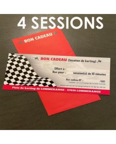 Bon cadeau 4 sessions de 10 minutes