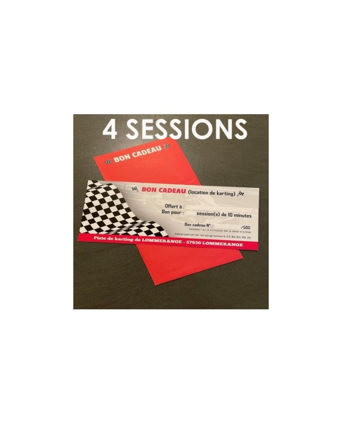 Bon cadeau 4 sessions de 10 minutes