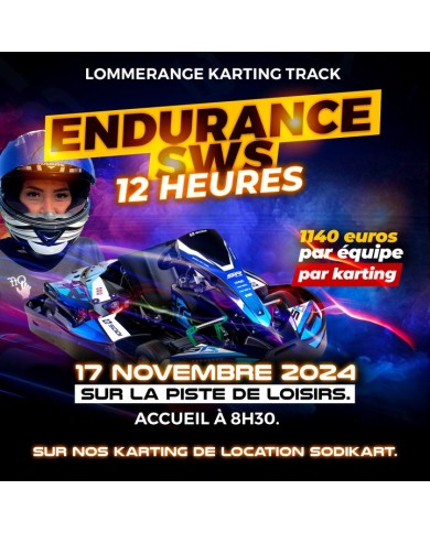 endurance 12 heures sws le 17 novembre 2024 à Lommerange