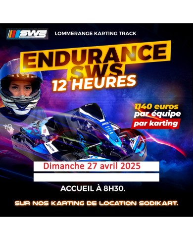 Endurance 12 heures le 27 avril 2025 à Lommerange