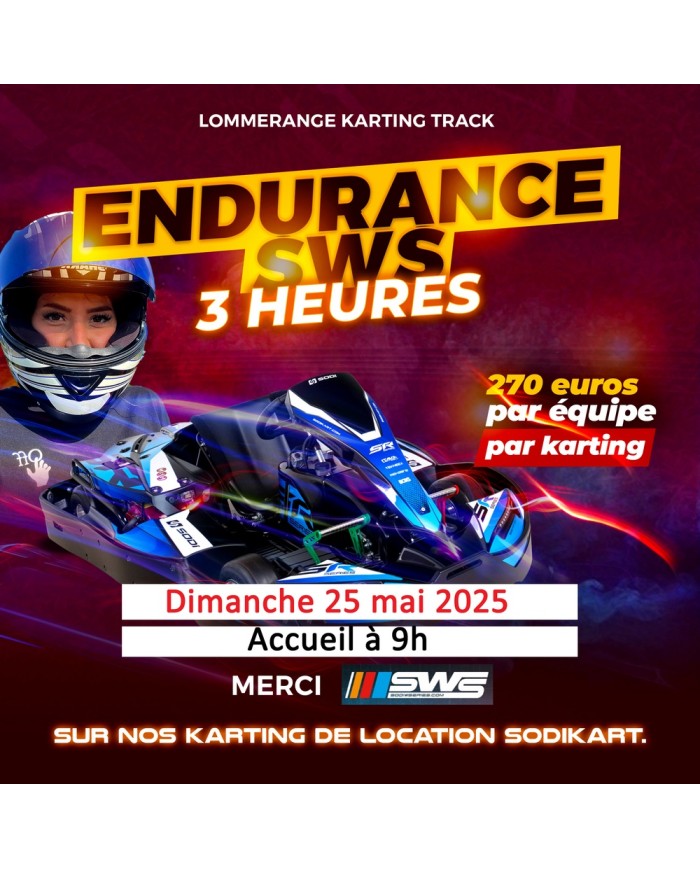 endurance sws karting de location lommerange